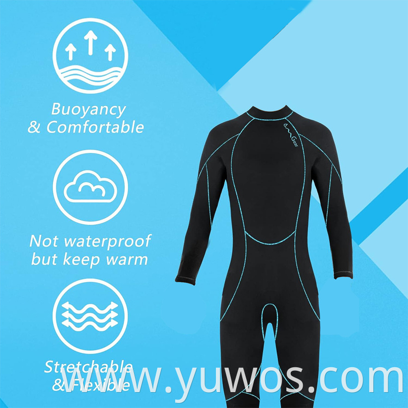 Youth Wetsuit 3mm Full Suit Neoprene Swimming Suit Long Sleeve Diving Suit
